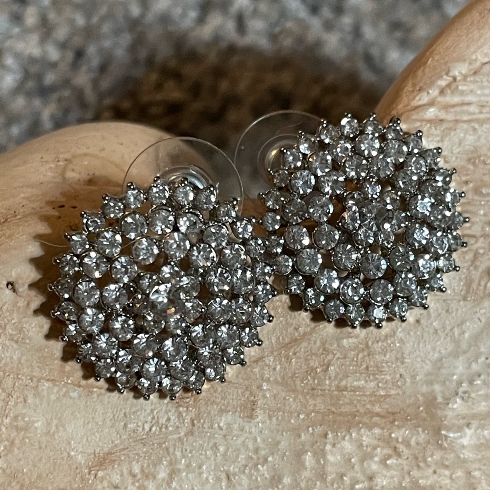 Crystal button, earrings, NEW! Store 🏬 liquidation